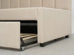Kárpitozott kihúzható kétszemélyes kanapéágy 90x200 cm Dan Bluvel 22