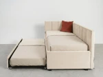 Kárpitozott kihúzható kétszemélyes kanapéágy 90x200 cm Dan Bluvel 22