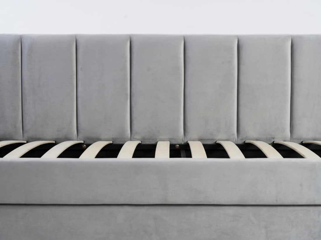 Kárpitozott kihúzható kétszemélyes kanapéágy 90x200 cm Dan Bluvel 03
