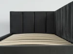 Kárpitozott kihúzható kétszemélyes kanapéágy 90x200 cm Dan Bluvel 18