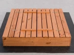 Fa homokozó fedéllel 120×120 cm – impregnált