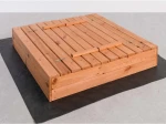 Fa homokozó fedéllel 120×120 cm – impregnált