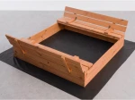 Fa homokozó fedéllel 120×120 cm – impregnált