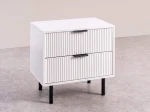 Éjjeliszekrény 2S 40x40 Riff fehér