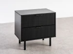 Éjjeliszekrény 2S 40x40 Riff fekete