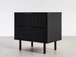 Éjjeliszekrény 2S 40x40 Riff fekete