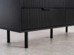 Fiókos komód 6S 118x39 cm Riff fekete