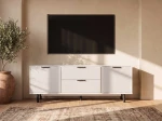 TV szekrény fiókokkal és ajtókkal 140 cm Riff fehér
