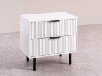 Éjjeliszekrény 2S 40x40 Riff fehér