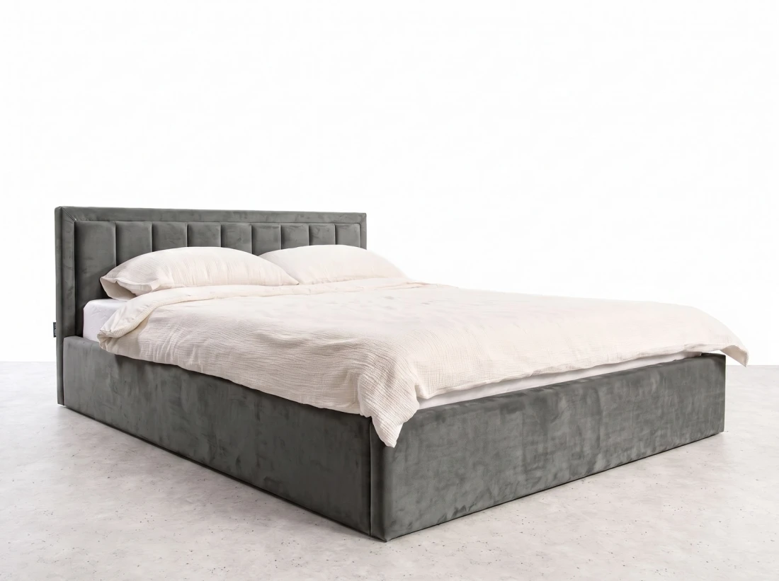 Kárpitozott ágy tárolóhellyel TOP line 9 Bluvel 18 120x200 Grafit