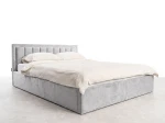 Kárpitozott ágy tárolóhellyel TOP line 9 Bluvel 03 120x200 Szürke