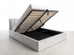 Kárpitozott ágy tárolóhellyel TOP line 9 Bluvel 03 140x200 Szürke