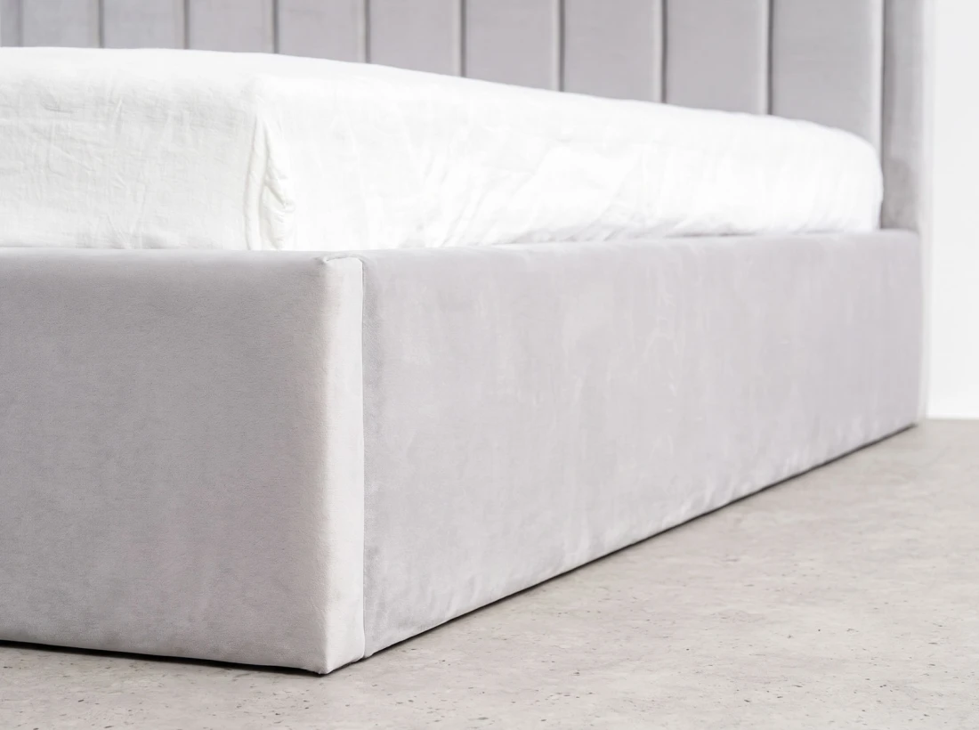 Kárpitozott ágy tárolóhellyel TOP line 9 Bluvel 03 140x200 Szürke
