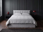 Kárpitozott ágy tárolóhellyel TOP line 9 Bluvel 03 160x200 Szürke