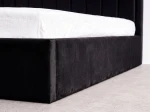 Kárpitozott ágy tárolóhellyel TOP line 9 Bluvel 19 160x200 Fekete
