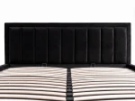 Kárpitozott ágy tárolóhellyel TOP line 9 Bluvel 19 160x200 Fekete