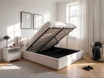 Kárpitozott ágy tárolóhellyel TOP line 9 Bluvel 22 180x200 Bézs