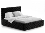 Kárpitozott ágy 140x200 tárolóhellyel PRO line 15 fekete Bluvel 19