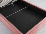 Kárpitozott gyerekágy 120x200 as konténerrel és kerettel, rózsaszín színű Bluvel 52 Kids Line 3 Kagyló