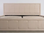 Kárpitozott ágy tárolóhellyel Rema 120x200 Bézs Velvet