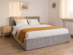 Kárpitozott ágy tárolóhellyel Tilo 120x200 Szürke Velvet