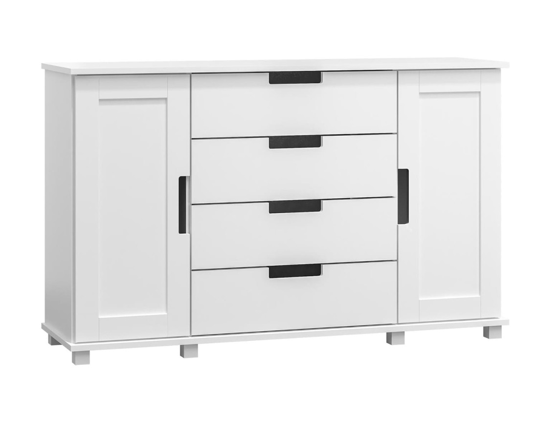 Komód c4 120x80x42 fehér Modern