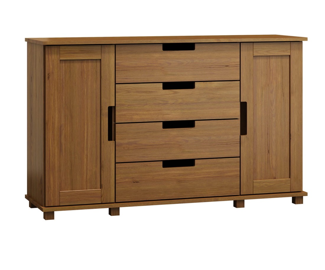 Komód c4 140x100x42 tölgy Modern