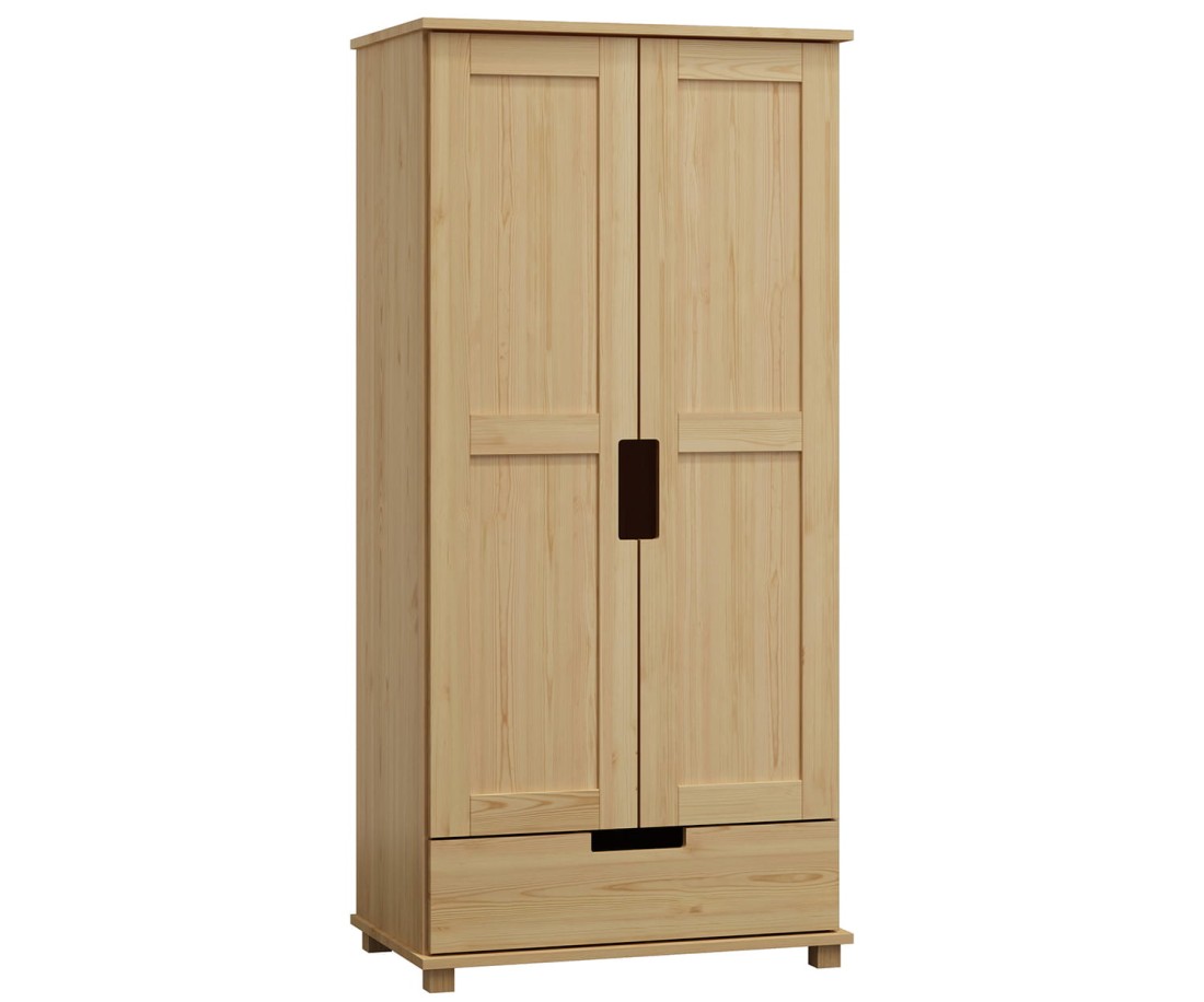 Fenyő szekrény c7, 90 széles, akasztós/polcos Modern