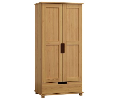 Szekrény c7, 90 széles, akasztós/polcos Modern tölgy