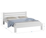 Fenyő ágy 140x200 Ajza fehér