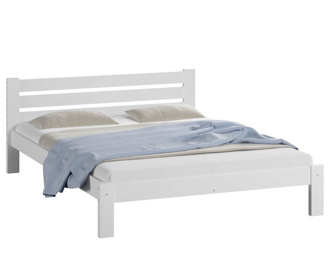 Fenyő ágy 160x200 Ajza fehér