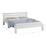 Fenyő ágy 160x200 Ajza fehér