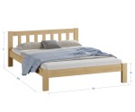 Fenyő ágy 140x200 Alena fenyő
