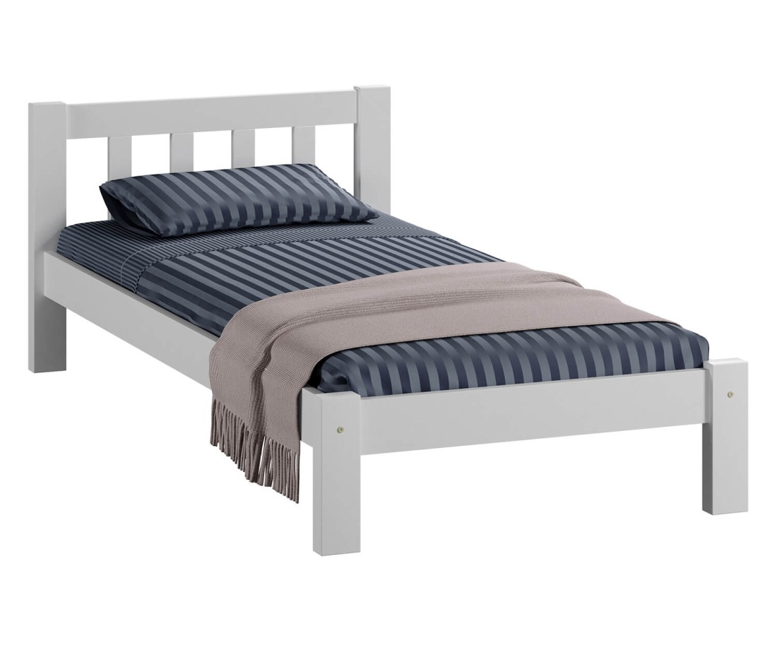 Fenyő ágy 90x200 Alena fehér