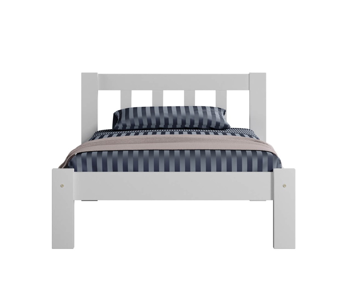 Fenyő ágy 90x200 Alena fehér