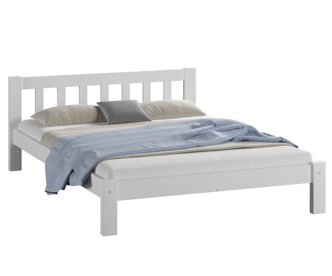 Fenyő ágy 160x200 Alena fehér