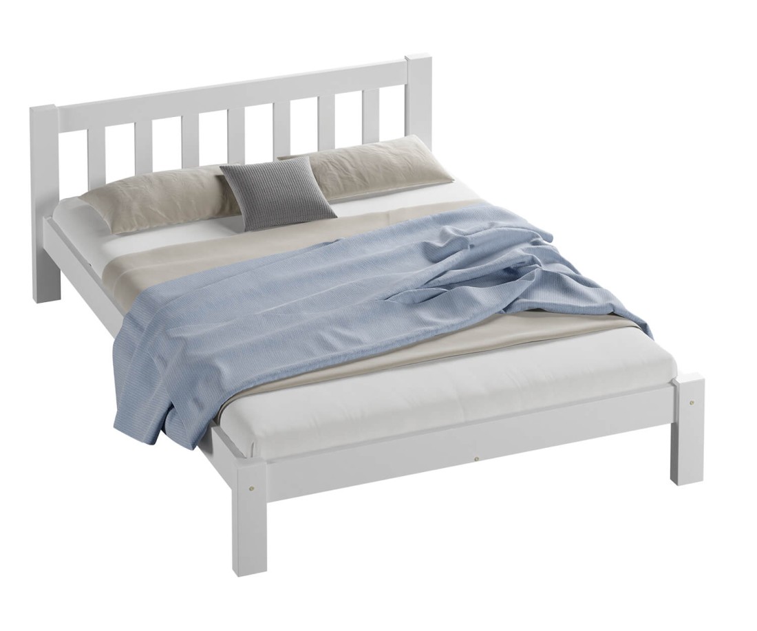 Fenyő ágy 160x200 Alena fehér