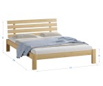 Fenyő ágy 160x200 Karla fenyő