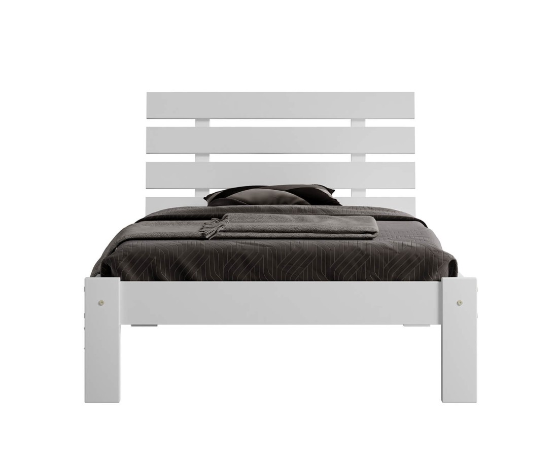 Fenyő ágy 90x200 Karla fehér