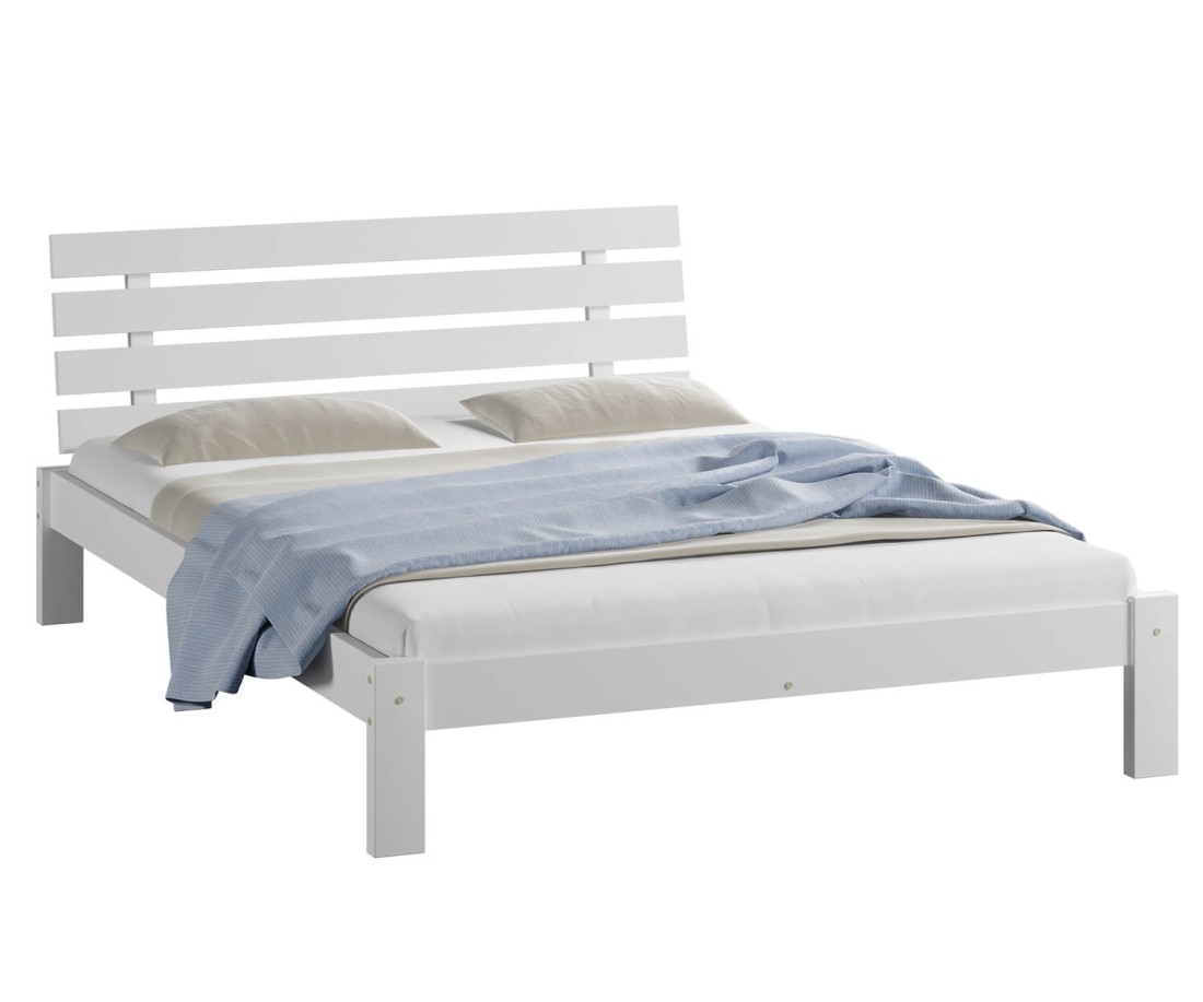 Fenyő ágy 120x200 Karla fehér