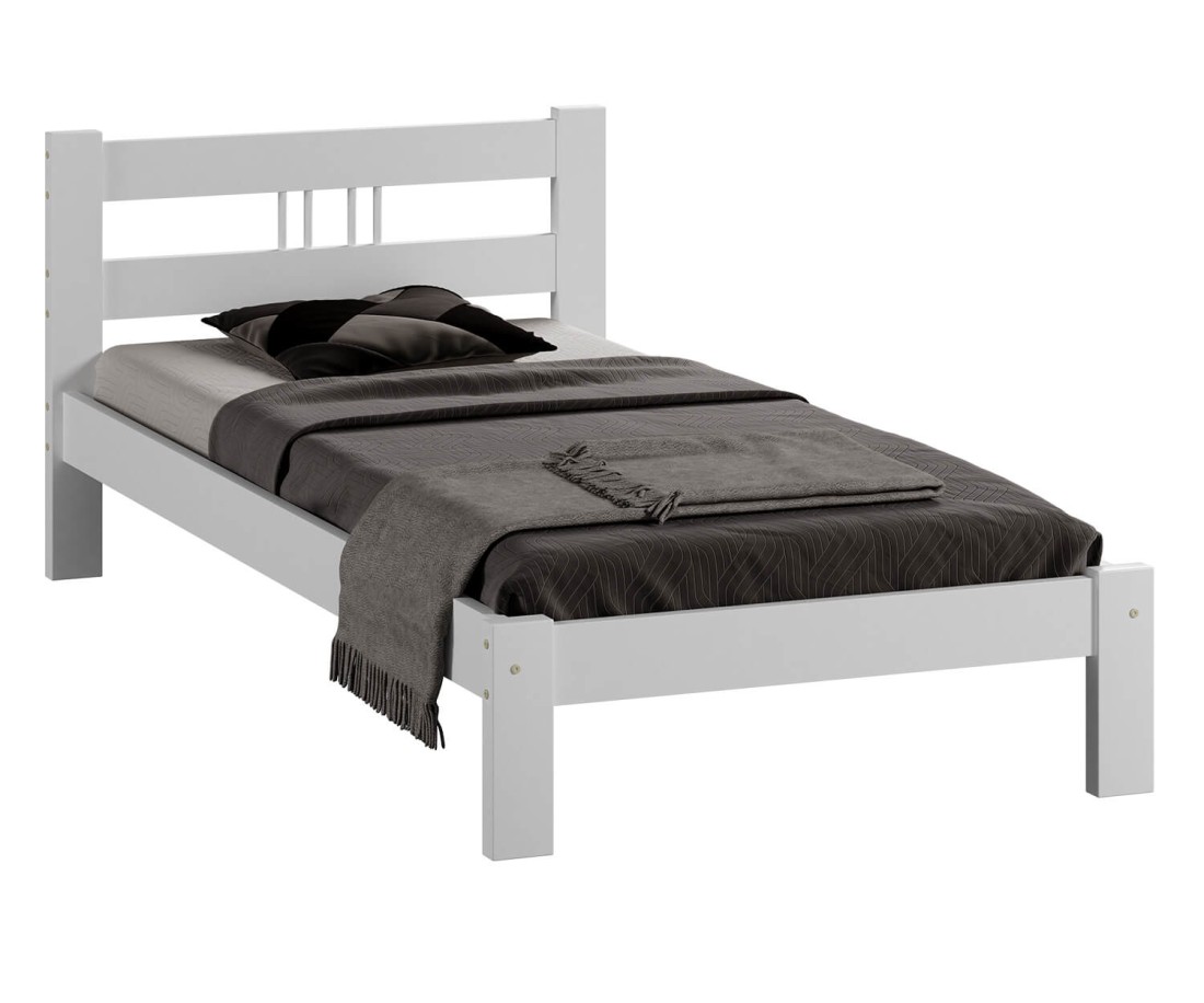 Fenyő ágy 90x200 Virginia fehér