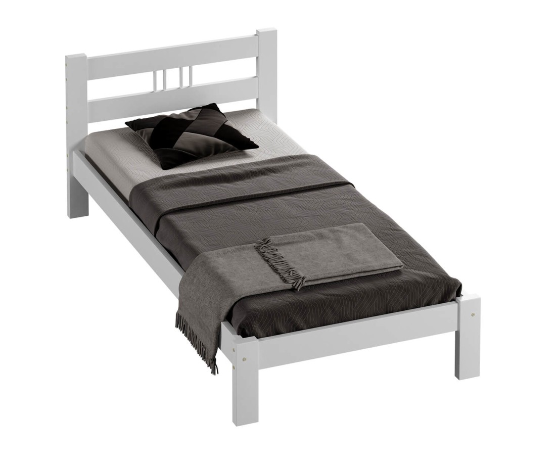 Fenyő ágy 90x200 Virginia fehér