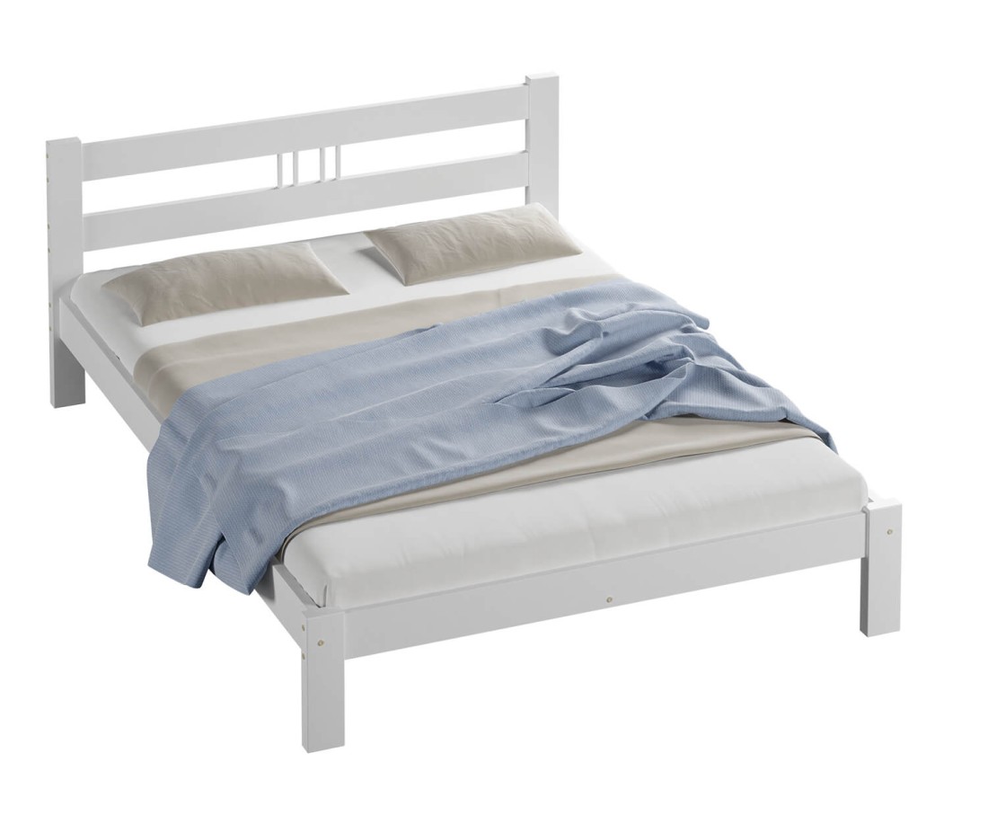 Fenyő ágy 120x200 Virginia fehér