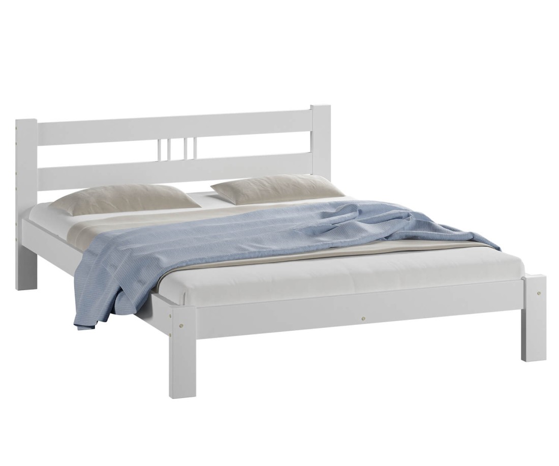 Fenyő ágy 160x200 Virginia fehér