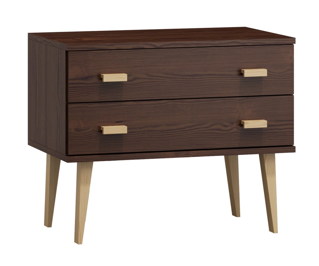 Fenyő komód no.1 szélessége 99 cm 2s Venuci dió