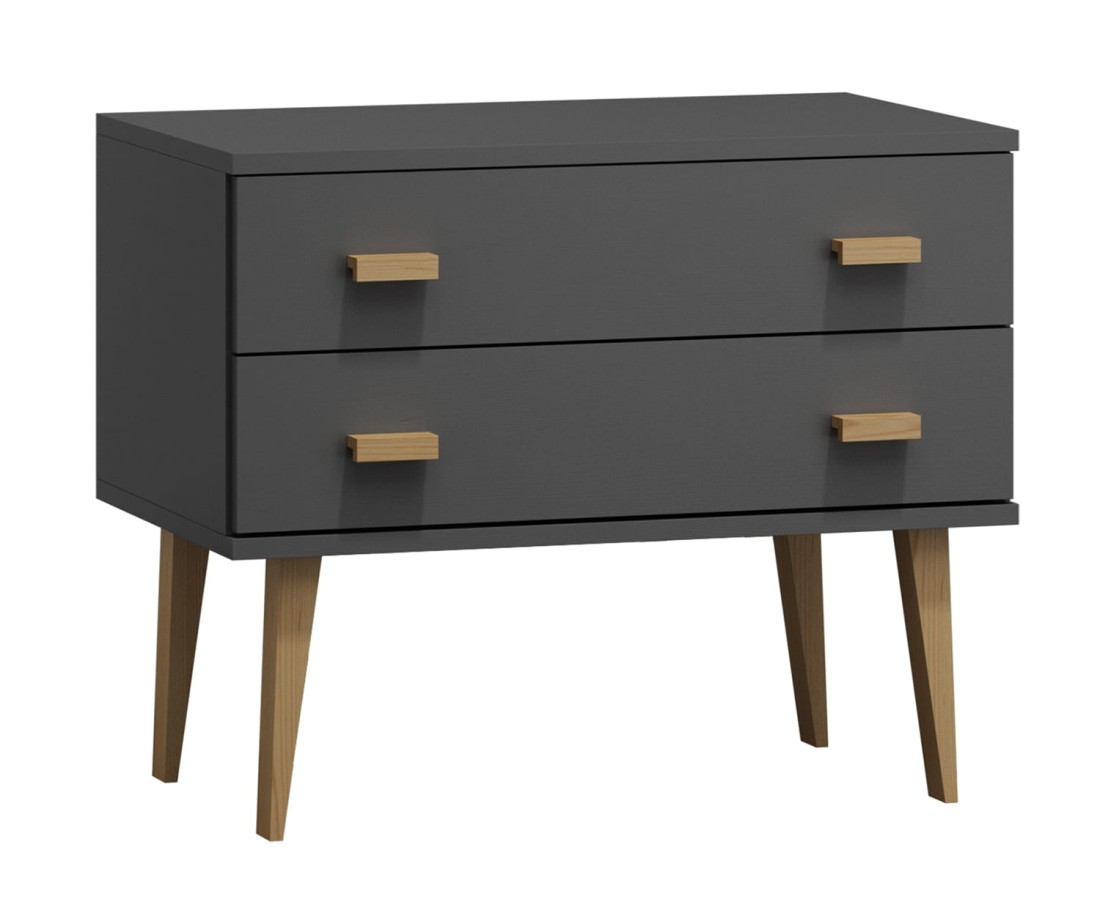 Fenyő komód no.1 szélessége 99 cm 2s Venuci szürke