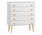 Fenyő komód no.1 szélessége 99 cm 5s Venuci fehér