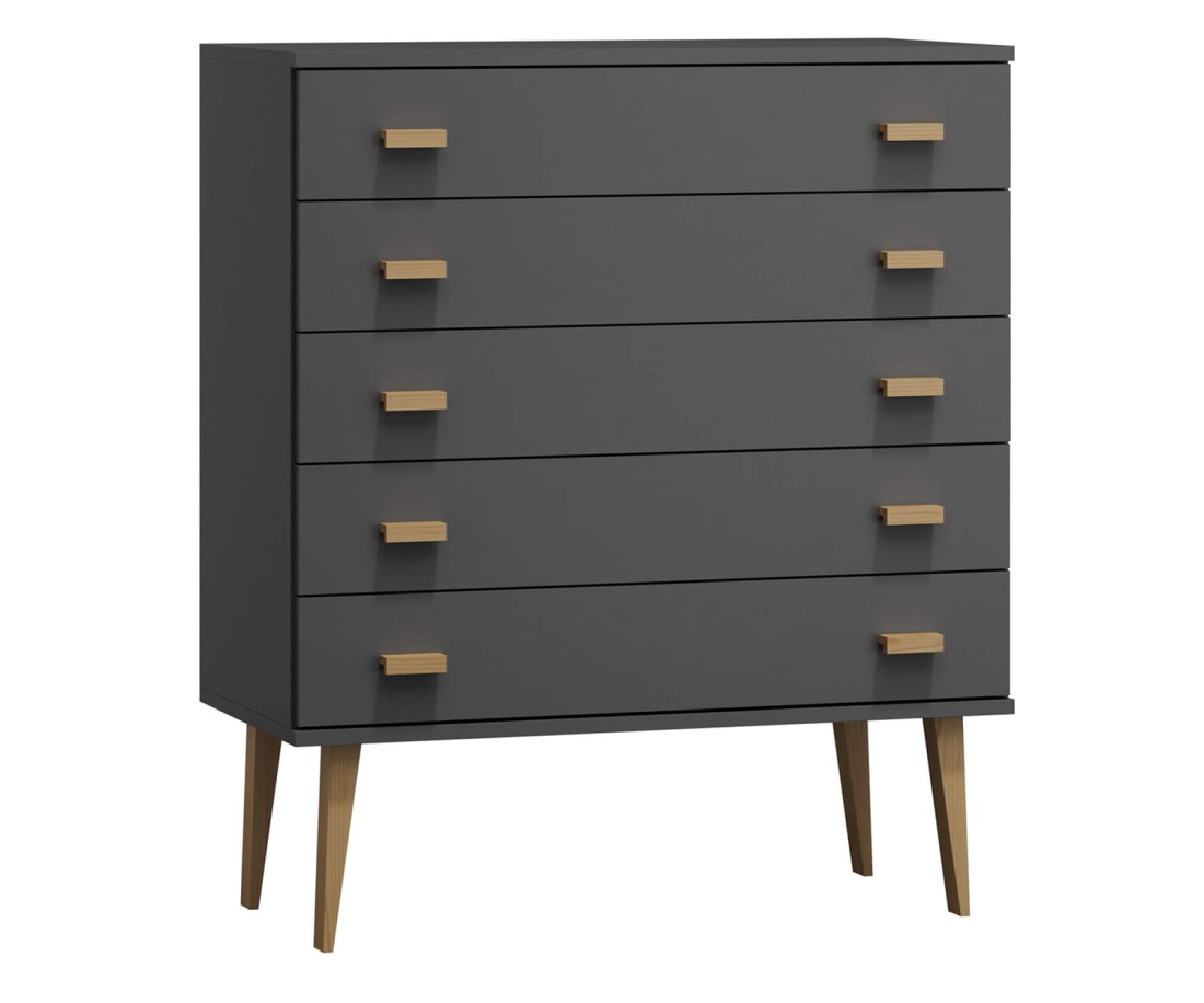 Fenyő komód no.1 szélessége 99 cm 5s Venuci szürke