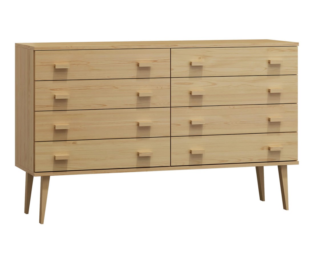 Fenyő komód no.2 szélessége 117 cm 4s Venuci fenyőfa