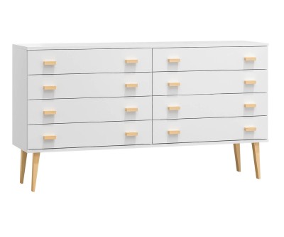 Fenyő komód no.2 szélessége 155 cm 4s Venuci fehér